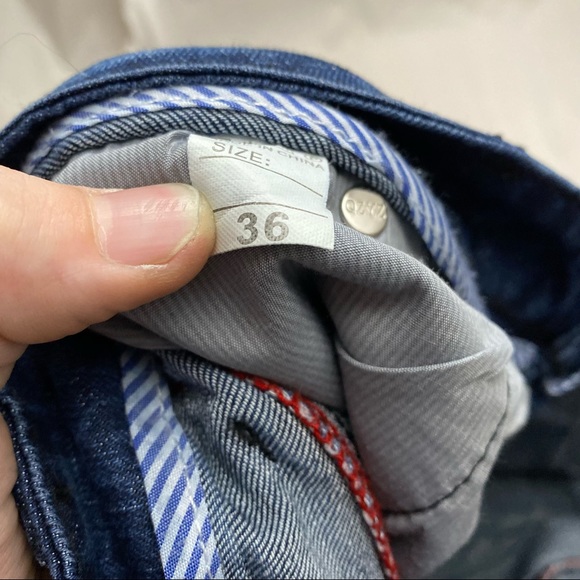 Denim shorts size 36 - jean shorts - unique pockets - jorts - Picture 6 of 6